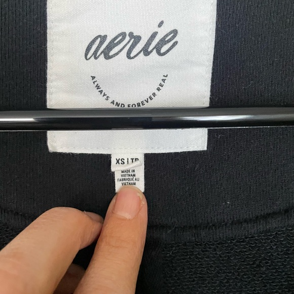 Aerie Women's Black Cotton Blazer Jacket - Picture 2 of 7